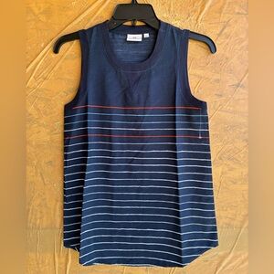 NWOT AG Adriano Goldschmied luxurious silk and cotton striped Tank Top Size XS